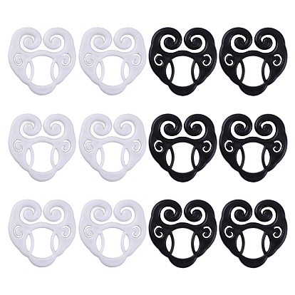 12 шт. 2 цвета пластиковая застежка-липучка для женской одежды