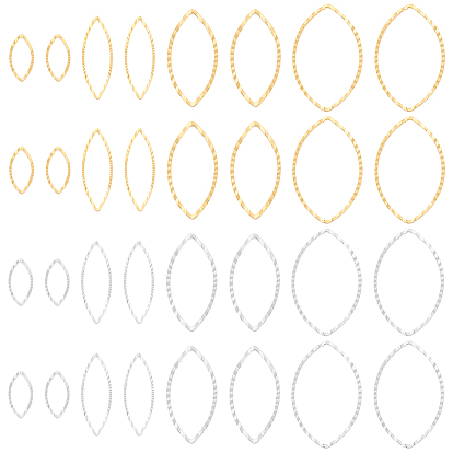 64шт 8 латунные соединительные кольца, долговечный, без кадмия и без свинца, лошадиный глаз 
