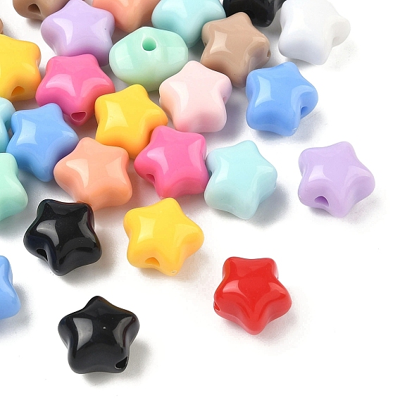 Непрозрачные акриловые бусины, звезда