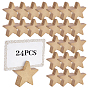 24Pcs Printed Wooden Name Card Holders, Business Card Bolder