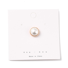Anti-Exposure Magnetic Suction Traceless Brooch for Clothes, Alloy with Imitation Pearl Beads, Golden