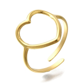 Ion Plating(IP) 304 Stainless Steel Rings for Women,Heart