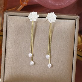 Alloy Studs Earrings, Jewely for Women, Flower