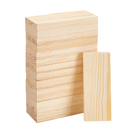15piezas de tablas de madera, paneles de madera maciza, Rectángulo