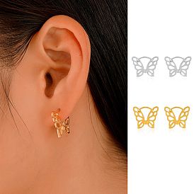 Minimalist Hollow Butterfly Earrings - Fashionable and Unique Design for All Occasions