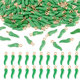 Подвески из эмали и сплава, без кадмия, без никеля и без свинца, золотой свет, Горячий рог изобилия / прелести итальянского рога Корничелло