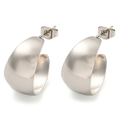 202 серьги-гвоздики из нержавеющей стали, с 304 штифтов из нержавеющей стали, с-образный