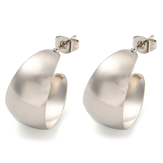 202 серьги-гвоздики из нержавеющей стали, с 304 штифтов из нержавеющей стали, с-образный