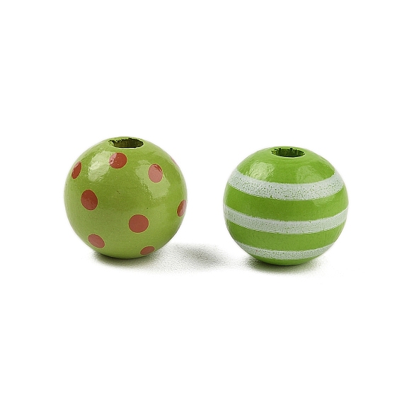 Древесина европейского бисера, рождественские деревянные бусины, круглые