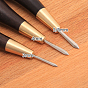 Steel Awl Pricker Sewing Tool Kit, with Brass & Sandalwood Handle, for Punch Sewing Stitching Leather Craft
