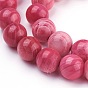 Shell Beads Strands, Round, Dyed