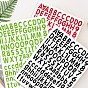 PVC Self-Adhesive Letter & Number Stickers, for Party Decorative Presents