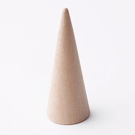 Holzring-Anzeigen, kegelförmige Fingerring-Displayständer