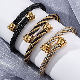 304 браслеты из нержавеющей стали для женщин, ионное покрытие (ip)