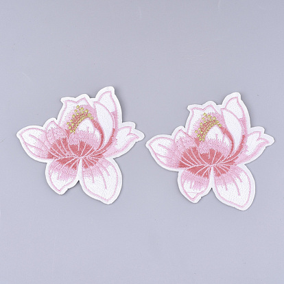 Computerized Embroidery Cloth Iron on/Sew on Patches, Appliques, Costume Accessories, Flower