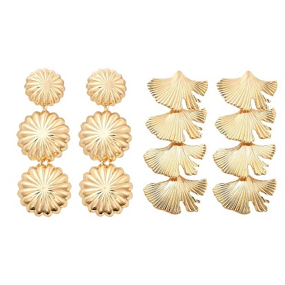 Сплав мотаться серьги стержня, золотой свет