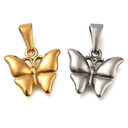 Ионное покрытие (ip) 304 подвески из нержавеющей стали, бабочки прелести