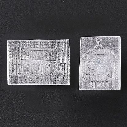 Tampons à savon en acrylique transparent avec grandes poignées, fournitures de moules à savon bricolage