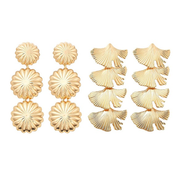 Сплав мотаться серьги стержня, золотой свет