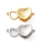 Латуни блокировки застежками, сердце