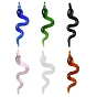 6 шт. 6 цветов большие подвески ручной работы в технике лэмпворк, змея