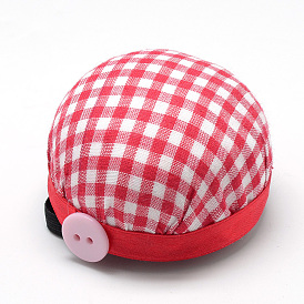 Cloth Needle Pin Cushions, with Foam inside, Half Round/Dome