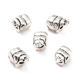 Tibetan Style Alloy Eruopean Beads, Large Hole Beads, Elephant