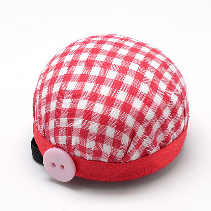 Cloth Needle Pin Cushions, with Foam inside, Half Round/Dome