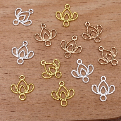 Chinese Style Alloy Connector Charms, Flower