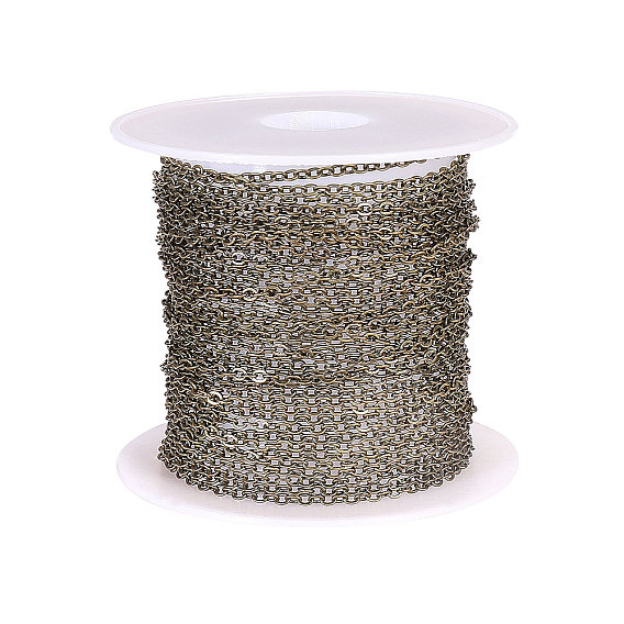 Железные кабельные цепи с латунным покрытием, несварные, с катушкой