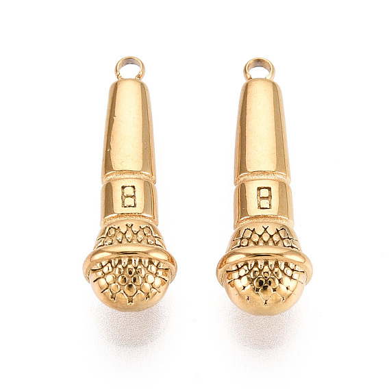 304 подвески из нержавеющей стали, микрофон, ионное покрытие (ip)