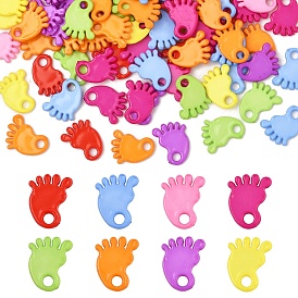 100 шт. украшения для детского душа, акриловые подвески в виде ножек младенца