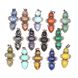 Подвески из натуральных и синтетических драгоценных камней в стиле ретро, подвески пчелы, с красной медной металлической фурнитурой