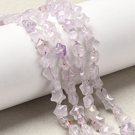 Природный аметист нитей бисера, звезда