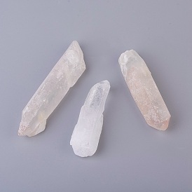 Natural Quartz Crystal Beads, No Hole/Undrilled, Nuggets