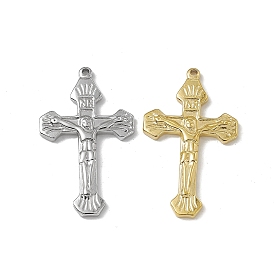 201 Stainless Steel Pendants, Crucifix Cross Charm
