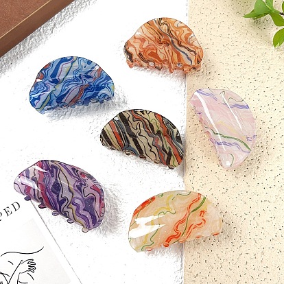 Акриловые заколки для волос на когтях, для женщин девушек, вентилятор