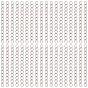 120Pcs 304 Stainless Steel Chain Extender, Twisted Chain Extension, for Anklet Jewelry, Solder