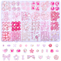 264 pcs 27 styles styles mélangés perles acryliques, formes mixtes