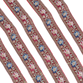 Полиэфирная лента, с блестками, для упаковки подарков, оформление партии, цветочным узором