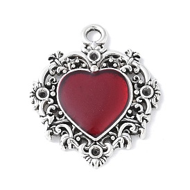 Сплавочные коннекторы для размещения стразов, с эмалью, стойки покрытие, без кадмия, без никеля и без свинца, сердце