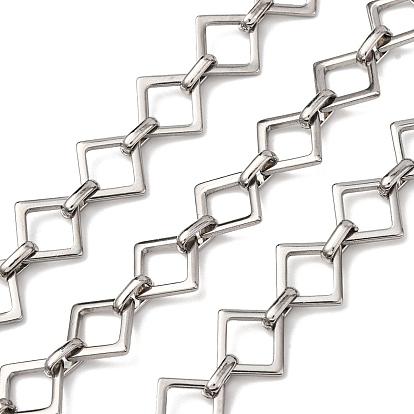 304 цепи прямоугольные звенья нержавеющие, несварные