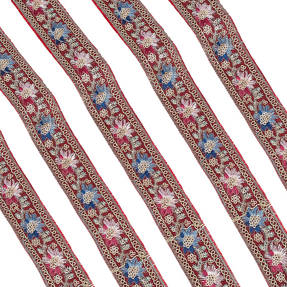 Полиэфирная лента, с блестками, для упаковки подарков, оформление партии, цветочным узором