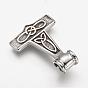 304 Stainless Steel Pendants, Thor's Hammer with Sheep