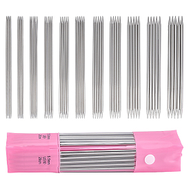 55Pcs Stainless Steel Knitting Needles Set
