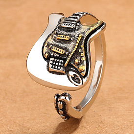 Brass Cuff Open Rings, Guitar