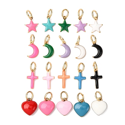 4шт. 304 эмалированные подвески из нержавеющей стали, с 304 открытым стопорным кольцом из нержавеющей стали