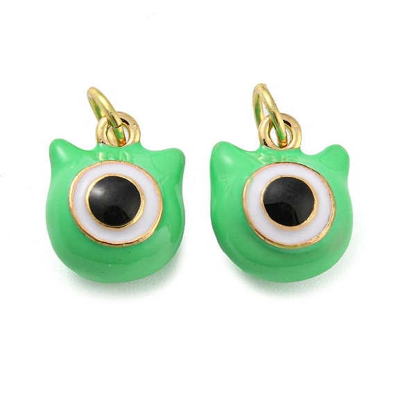 Подставка для сглаза, латунная, эмалированная, подвески, с целью перехода в кольце, долговечный, без кадмия и без свинца, реальный 18 k позолоченный