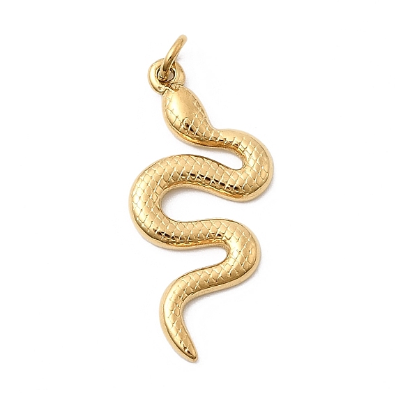 304 подвески из нержавеющей стали, очарование змеи, ионное покрытие (ip), с целью перехода в кольце