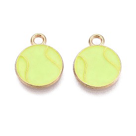 Подвески из сплава и эмали, бейсбол прелести, золотые